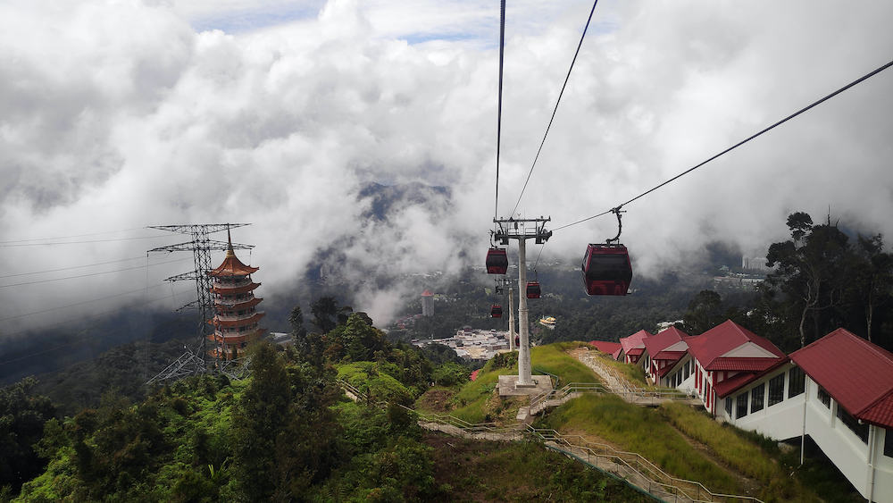 GENTING HIGHLANDS, MALAYSIA. Awana SkyWay at Genting Highlands, Malaysia. The Awana Skyway is one of the most convenient ways to reach the peak of Genting Highlands