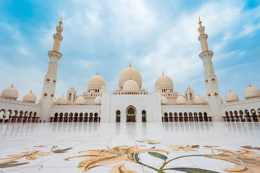 Sheikh Zayed Grand Mosque is the largest mosque of UAE, located in Abu Dhabi the capital city of the United Arab Emirates