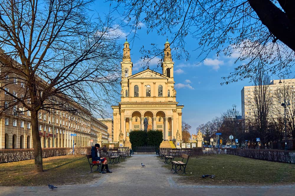 Warsaw, Poland - Parish of Saint Andrew the Apostle on Mirow - Roman Catholic parish in Warsaw the downtown deanery. Supported by archdiocesan priests. The parish was erected in 1774. The church built in the nineteenth century.