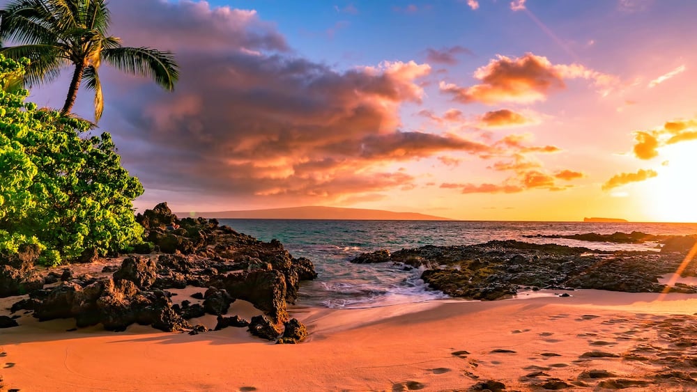 Beautiful scene on Haleakala volcano, Maui island, Hawaii