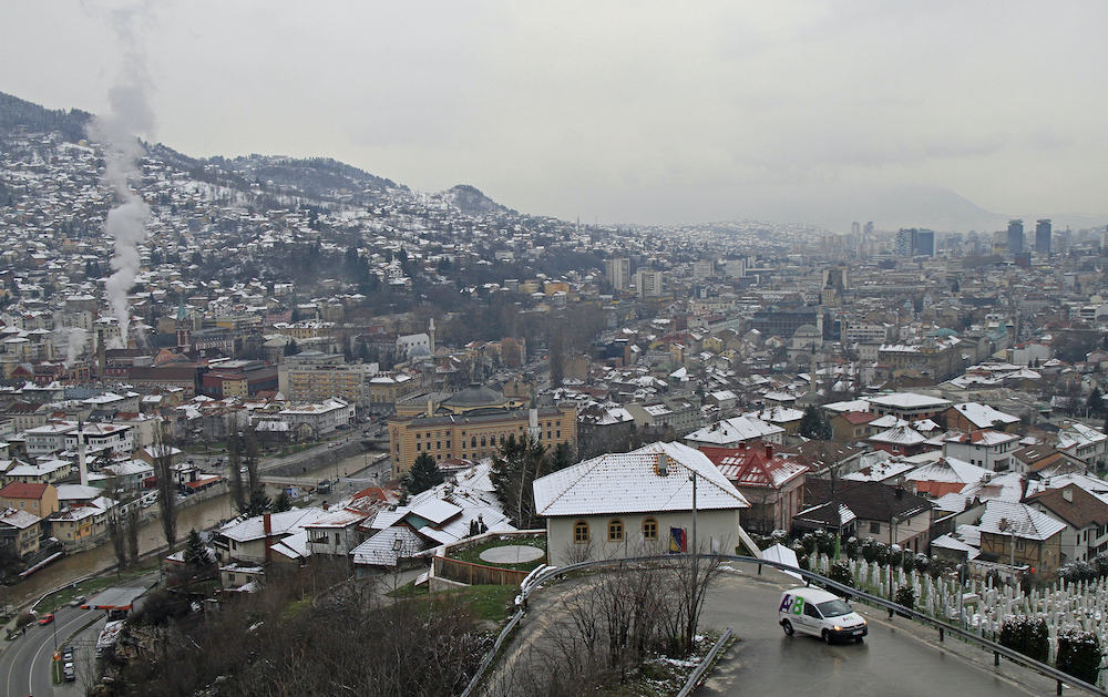 Sarajevo, Bosnia and Herzegovina - cityscape of capital city Sarajevo, Bosnia and Herzegovina