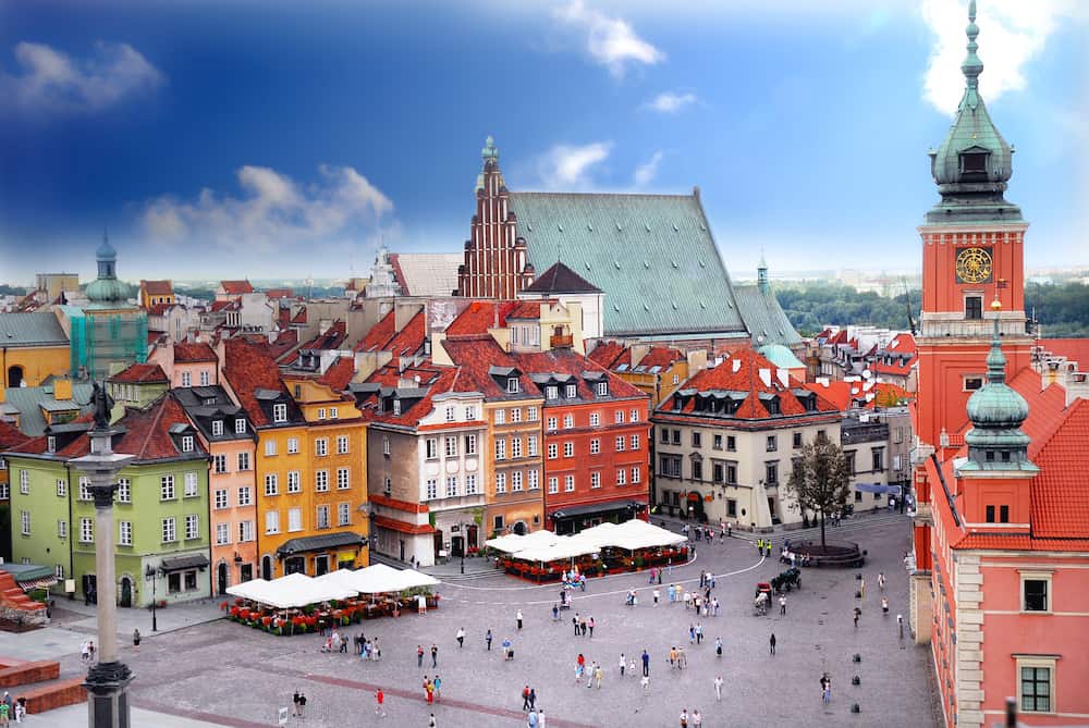 View of Royal Castle in Warsaw Poland