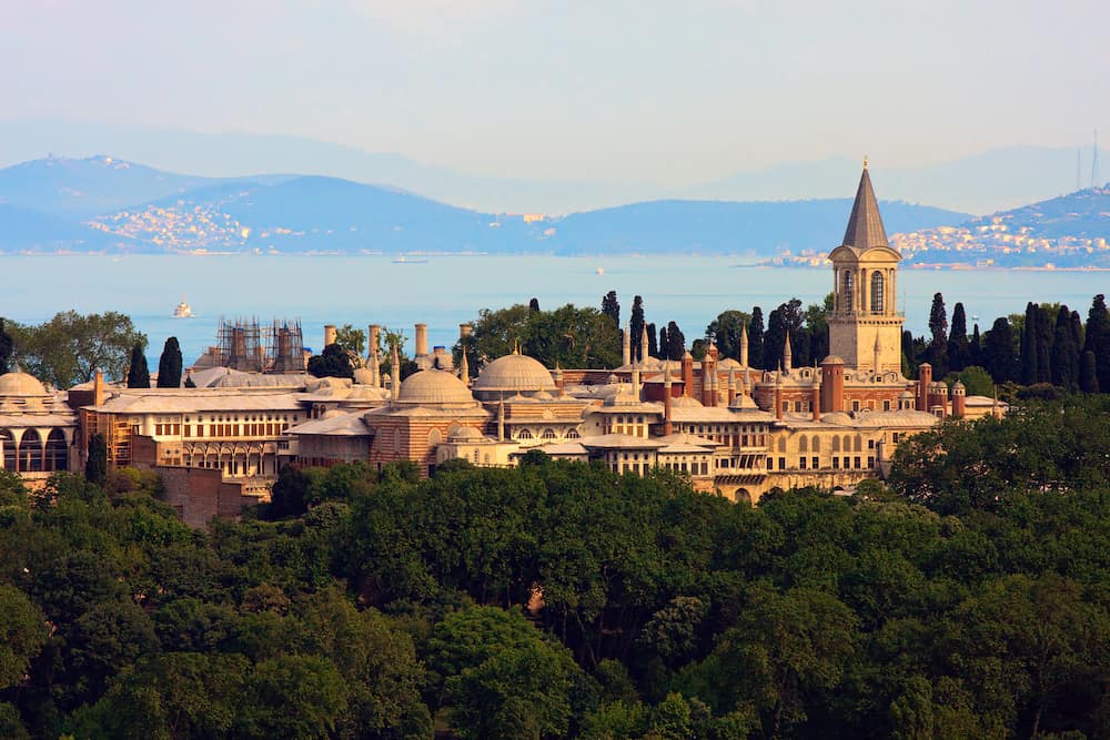 Topkapi Palace before Marmara sea Istanbul Turkey