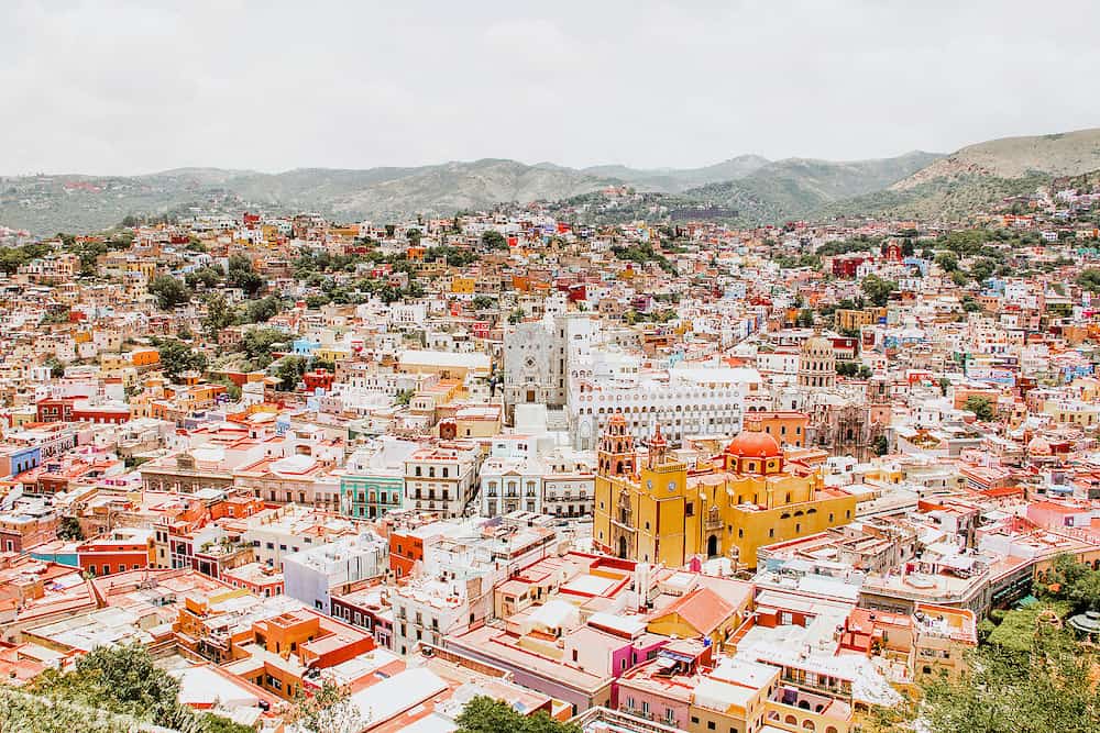 guanajuato mexico, View of a colorful mexican city