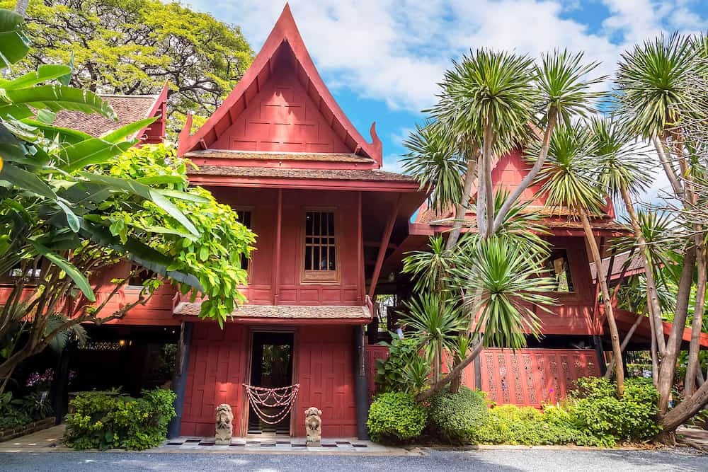 BANGKOK THAILAND - Jim Thompson Museum in Bangkok Thailand. The House of the founder of the world renowned Jim Thompson Thai Silk Company. He dissapered on a trip in Malaysia in 1967