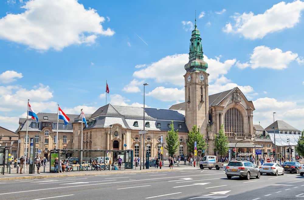 Luxembourg - Gare Centrale train station in Luxembourg City