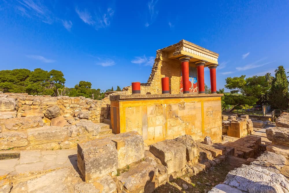 Knossos, Greece - Crete landmark, ruins of Minoan Palace