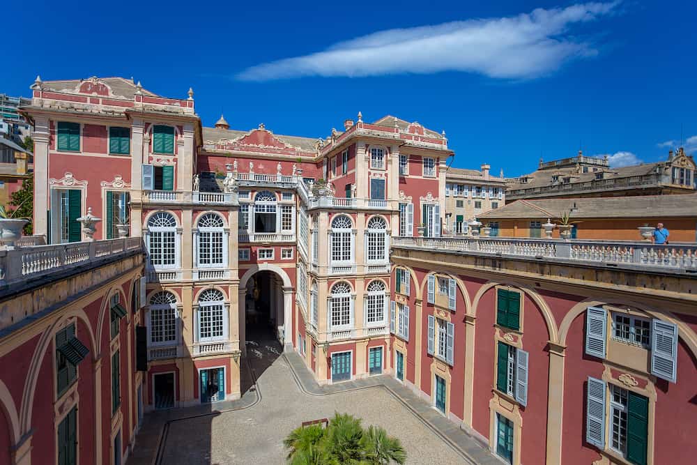 GENOA (GENOVA) - Palazzo Reale in Genoa, Italy, The Royal Palace, in the italian city of Genoa, UNESCO World Heritage Site, Italy.