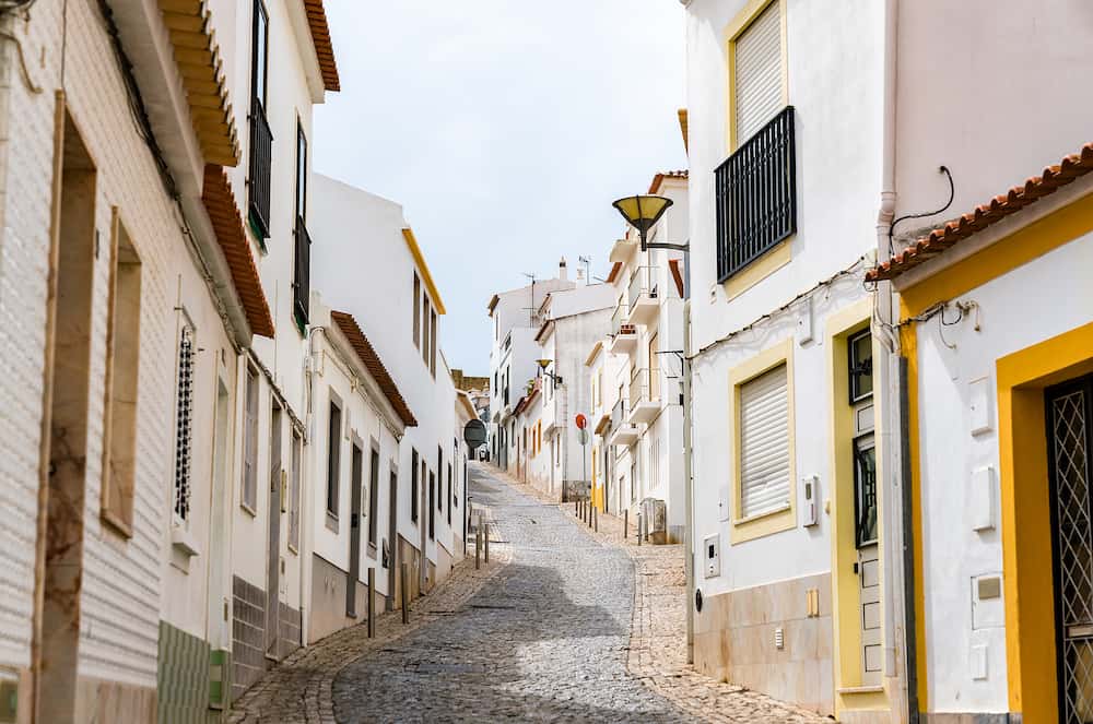 Street in the old town of Lagos in Algarve, Portugal