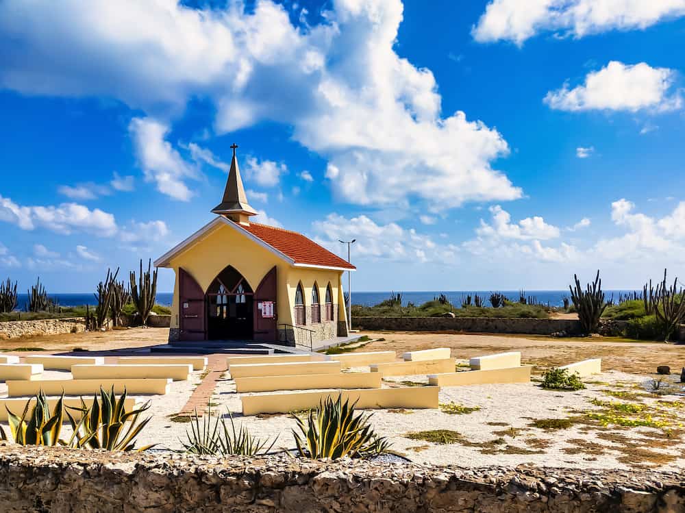 The Alto Vista Chapel is a place of pilgrimage on the island of Aruba