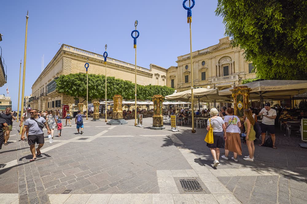 Valletta, Malta - Pictures with various tourist attractions in Valletta, the capital of Malta.