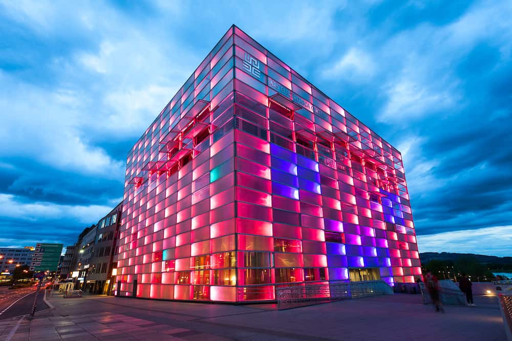 LINZ, AUSTRIA -The Ars Electronica Center or AEC is a center for electronic arts run by Ars Electronica located in Linz, Austria.