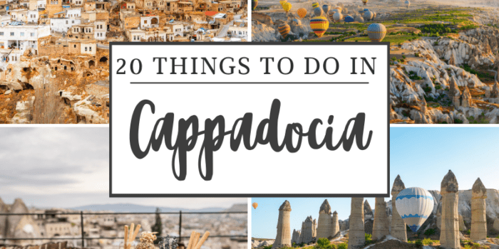 20 Things to do in Cappadocia