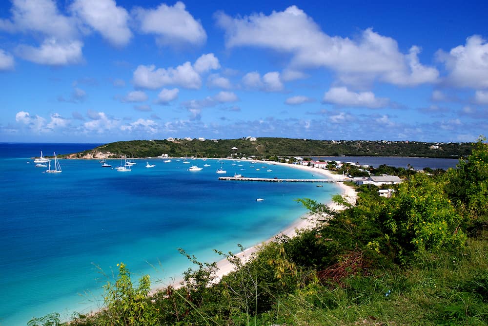 Sandy Ground Beach located on the island of Anguilla.
