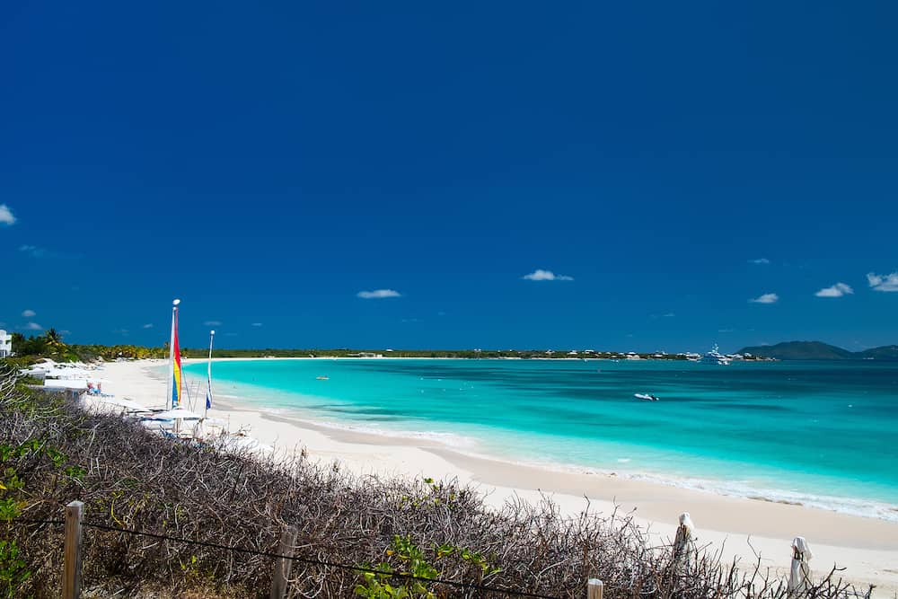 Stunning Rendezvous Bay beach on Caribbean island of Anguilla