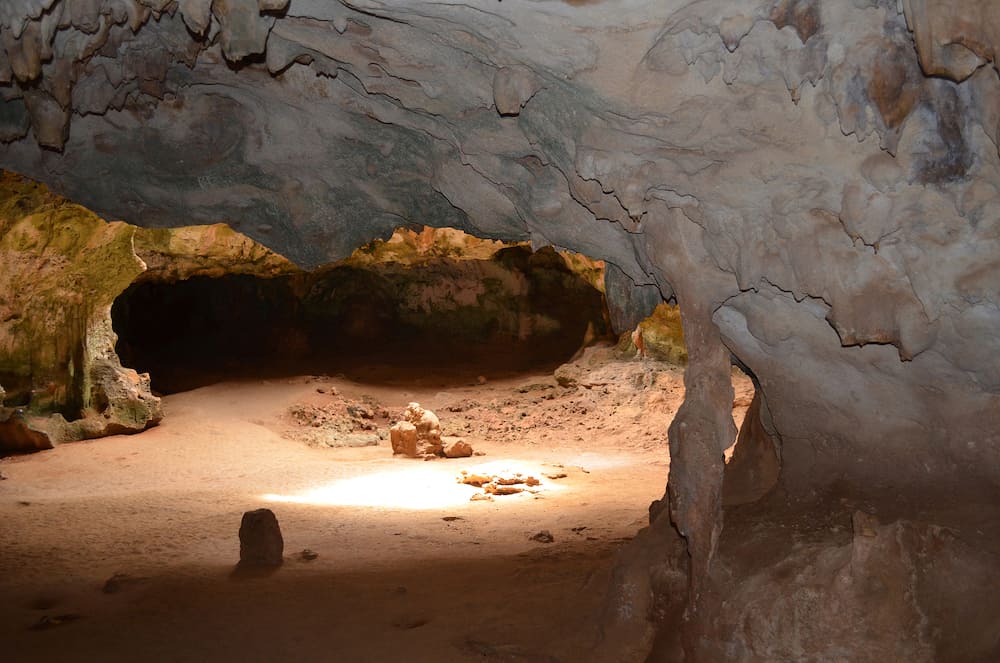 Cavern in Quadirikiri cave in Aruba's Arikok National Park.