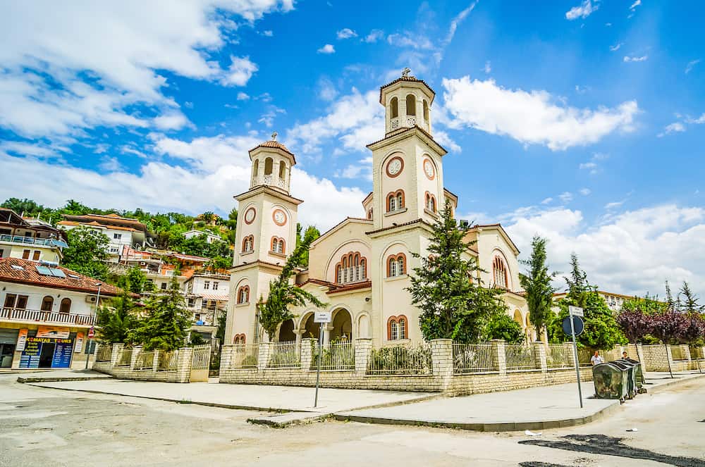 Berat, Albania - Saint Demetrius Cathedral, originally Katedralja orthodhokse "Shen Dhimitri"