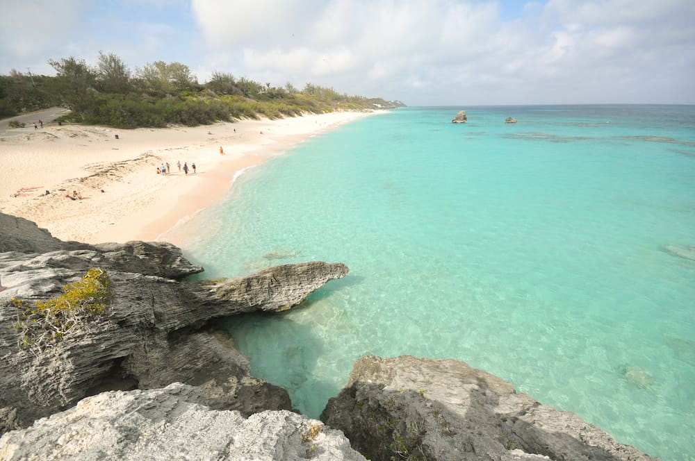 Famous pink sand beaches of Bermuda - Warwick Long Bay Beach