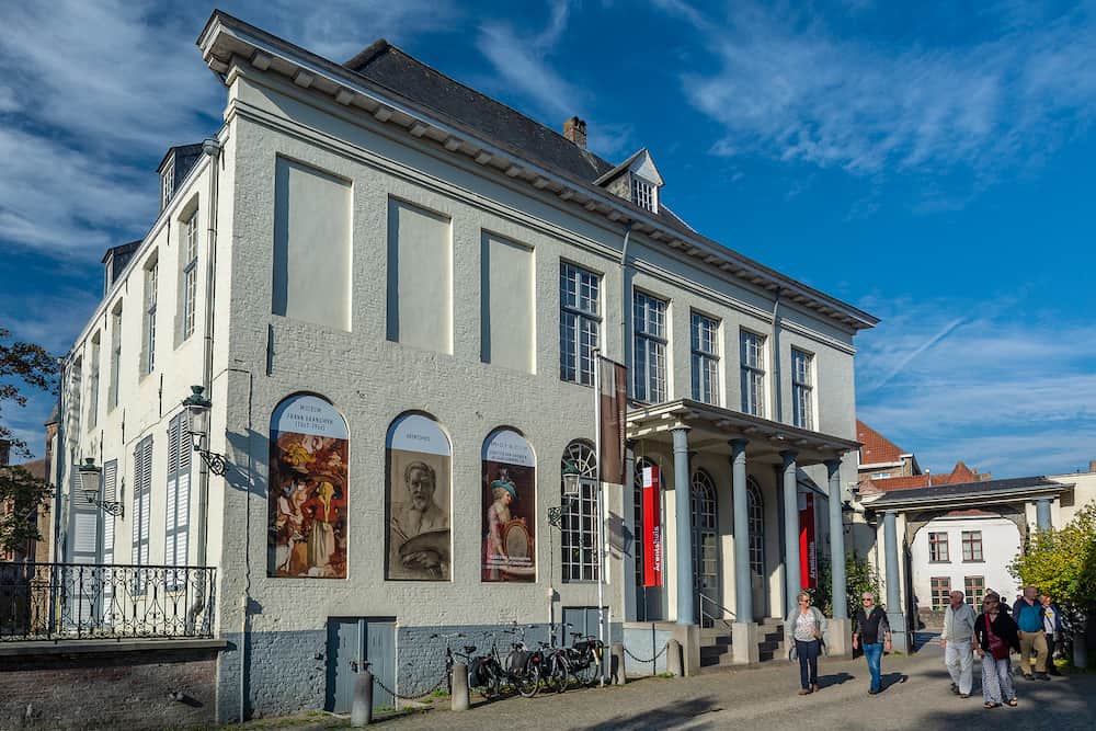 Bruges, Belgium - Arentshuis is a neoclassical building from the last quarter of the 18th century, and is now a museum about paintings.