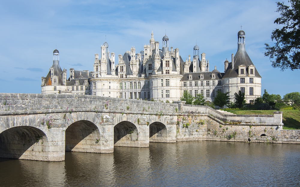 Chambord castle (chateau Chambord) in Loire valley, France