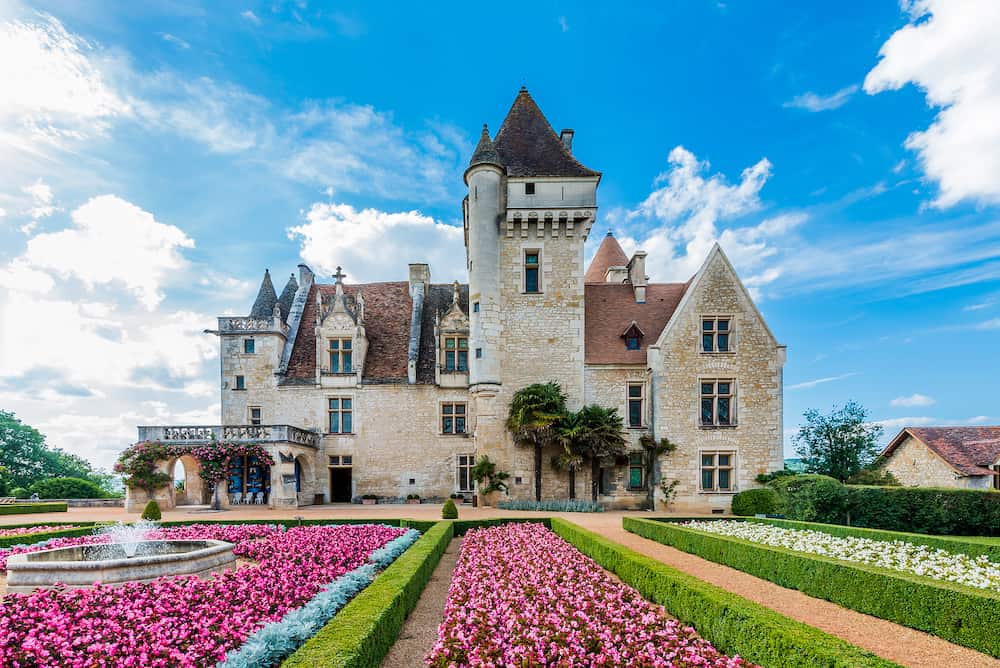 Chateau des milandes who belong to josephine baker in dordogne perigord France