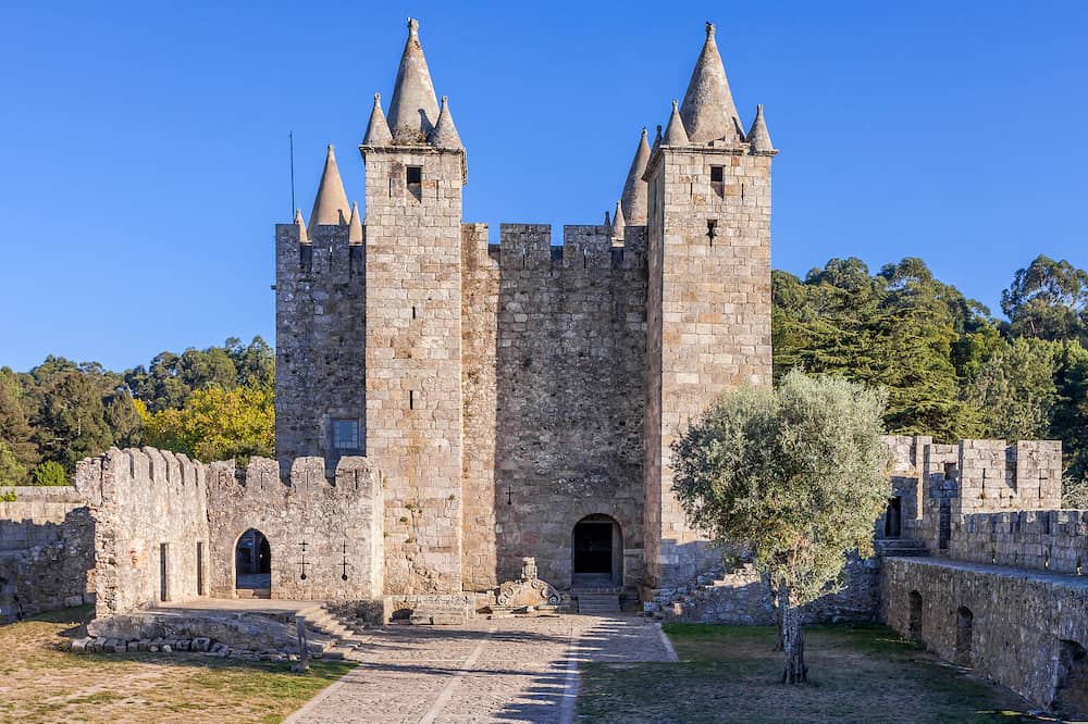 Santa Maria da Feira, Portugal - Bailey and keep of the Santa Maria da Feira Castle.