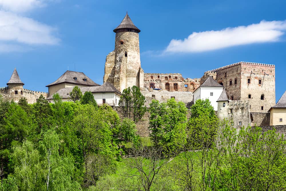 Beautiful medieval Lubovna castle. Stara Lubovna, Slovakia