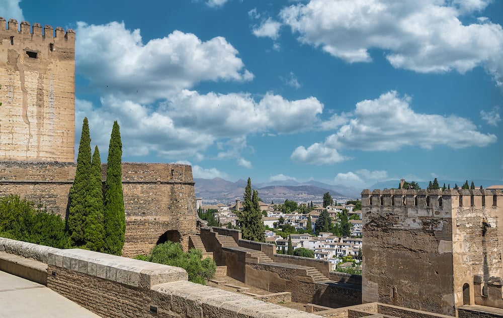 Fortification of the citadel of the thirteenth century during the Nasrid reign in the Alhambra of Granada, Spain