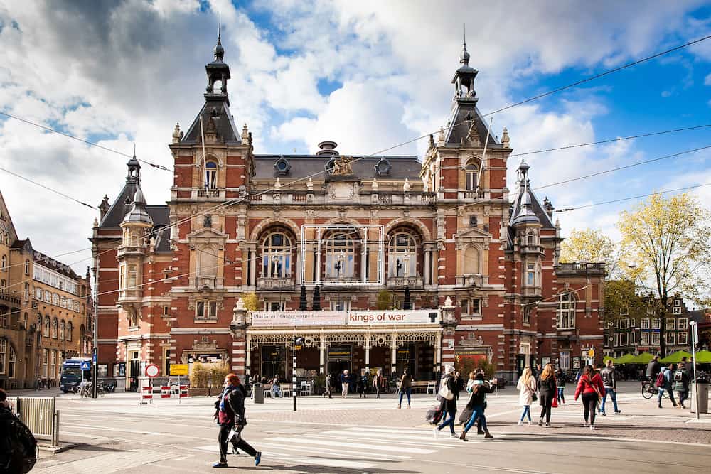 Amsterdam, Netherlands. The Stadsschouwburg is the name of a theatre building at the Leidseplein in Amsterdam, Netherlands, former home of the National Ballet and Opera