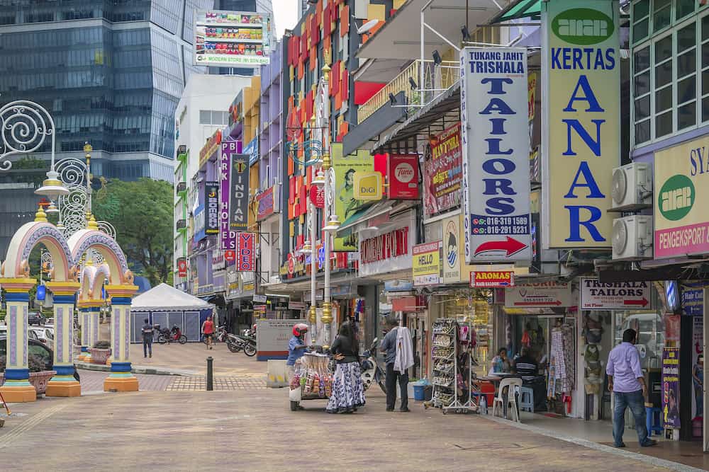 Kuala lumpur, Malaysia - Little India is a popular tourist area of the city with shops, hotels and restaurants of Indian cuisine