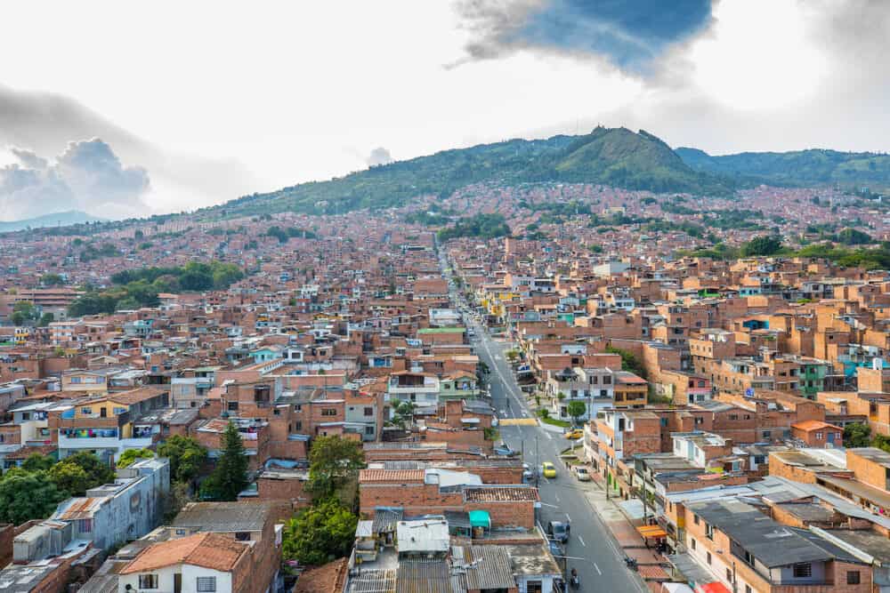Medellin -Castilla is one of the suburbs of Medellin, appreciated by tourists because it is full of life even at sunset