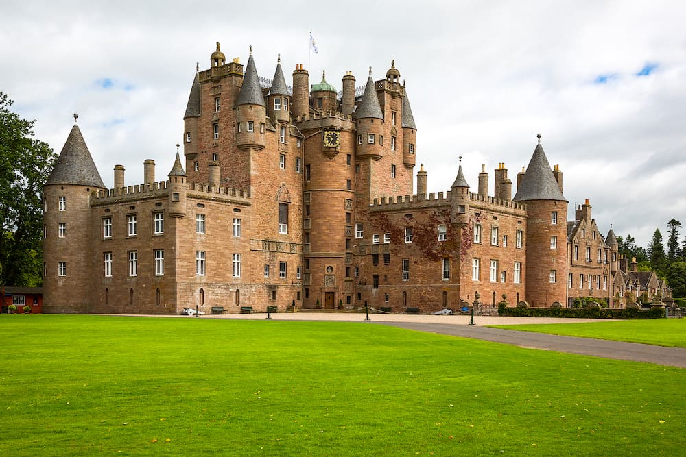 Angus Scotland - Fife area the Glamis castle childhood home of the Queen Elizabeth.