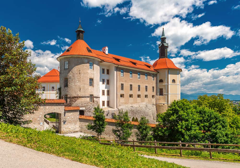 Škofja Loka - Slovenia: View of Škofja Loka Castle and Museum