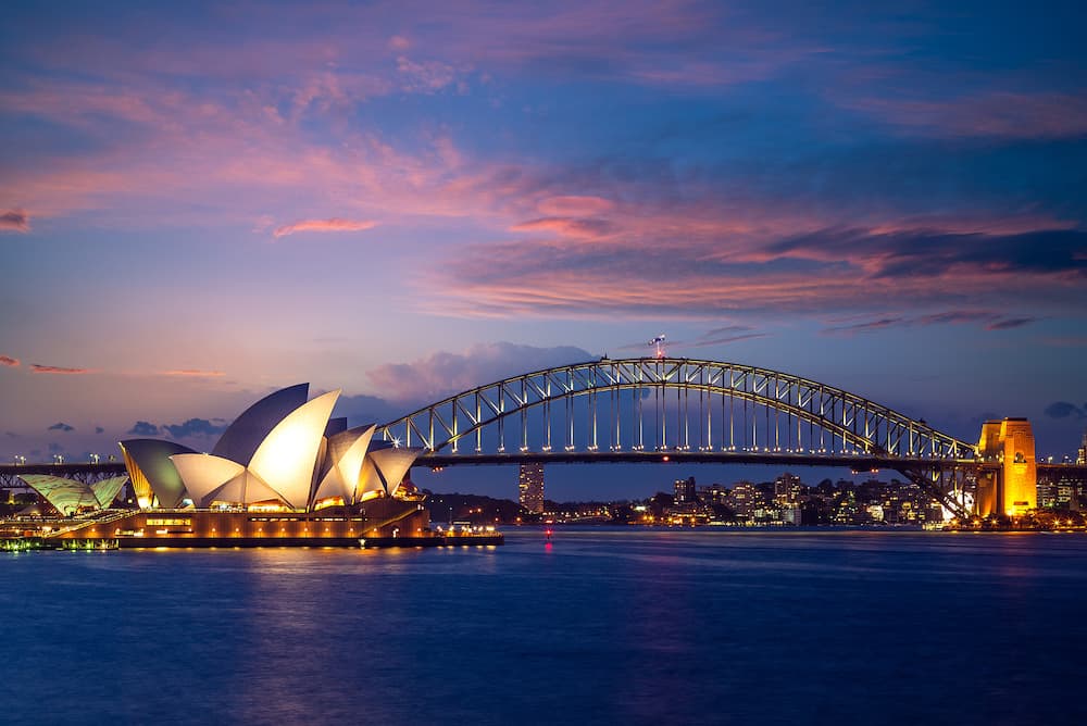 sydney opera house, a multi venue performing arts centre at Sydney Harbour located in Sydney, New South Wales, Australia. It became a UNESCO World Heritage Site 