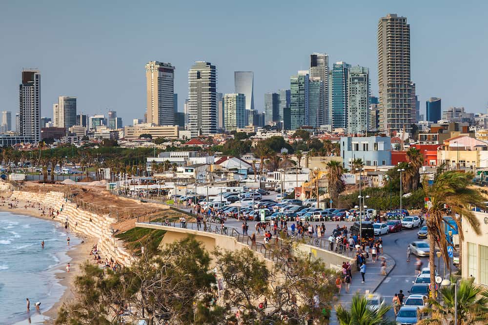 TEL AVIV, ISRAEL - Beautiful view of Tel Aviv in Israel.