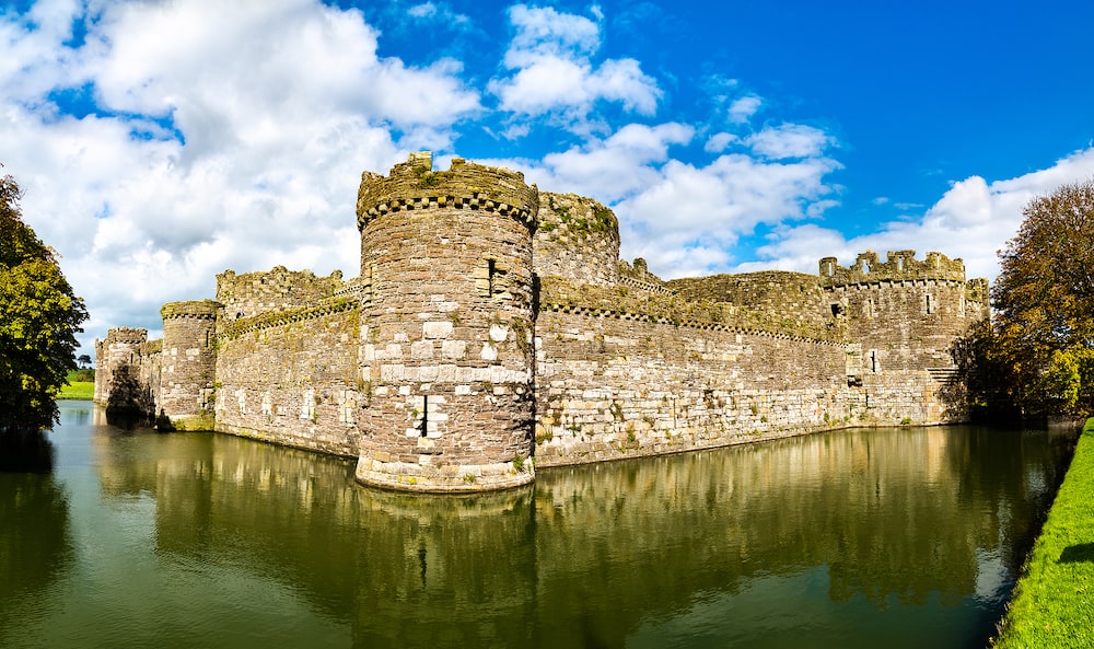 Beaumaris Castle, UNESCO world heritage in Wales, Great Britain