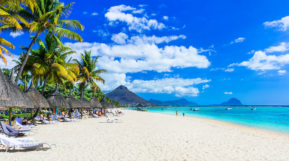Best tropical beaches. Flic en Flac in Mauritius island