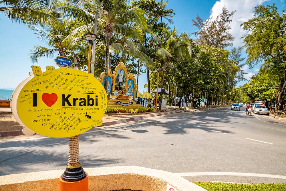 Krabi Town, Thailand - Ao Nang Beach and Andaman Sea in Krabi Town. I love Krabi Town