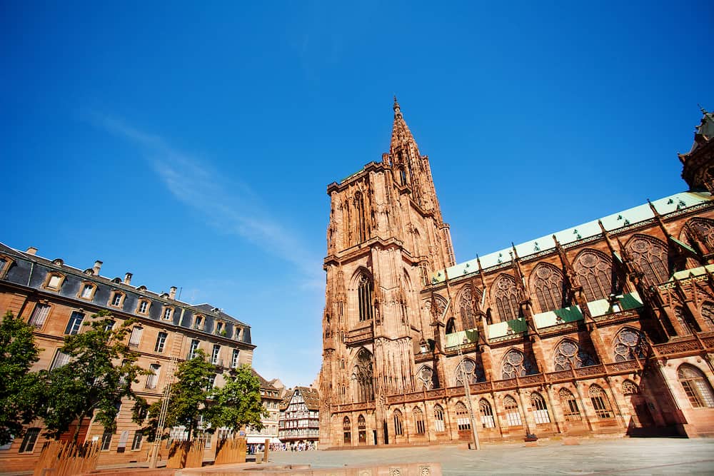 Cathedrale Notre-Dame de Strasbourg in East France