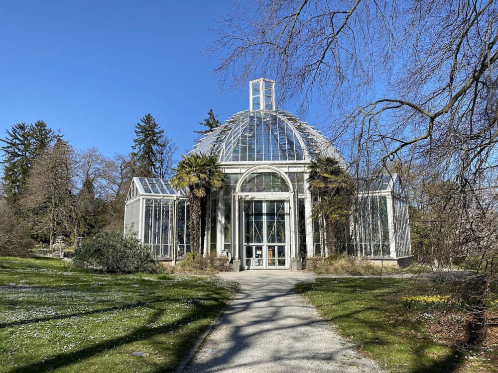 Temperate House (Serre tempérée), Conservatory and Botanical Garden of the City of Geneva (Conservatoire et Jardin Botaniques) - Switzerland (Suisse)