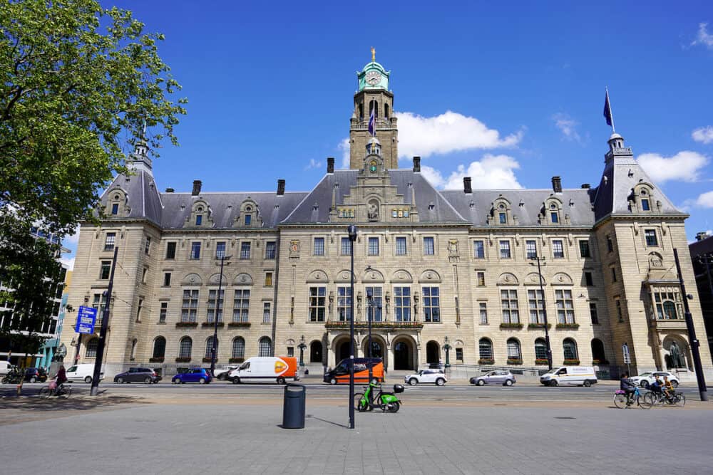 ROTTERDAM, NETHERLANDS -Rotterdam City Hall, Netherlands