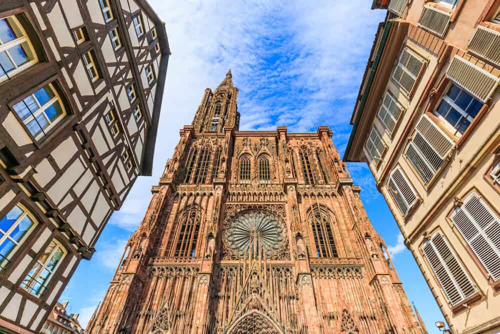 Strasbourg, France. Cathedral Notre Dame of Strasbourg.