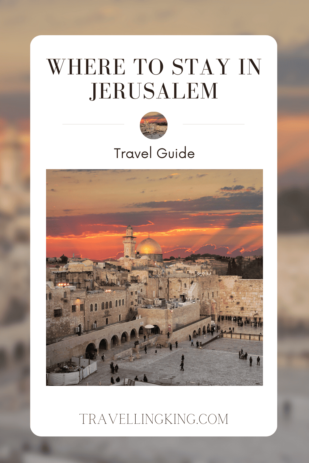 Where to stay in Jerusalem