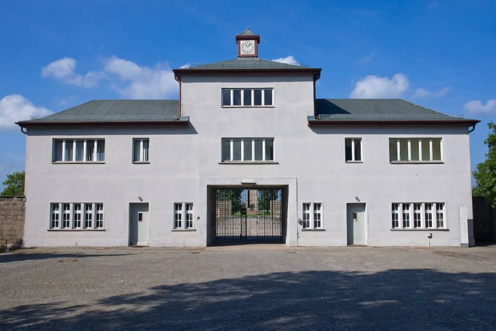 Entrance to Sachsenhausen concentration camp near Berlin