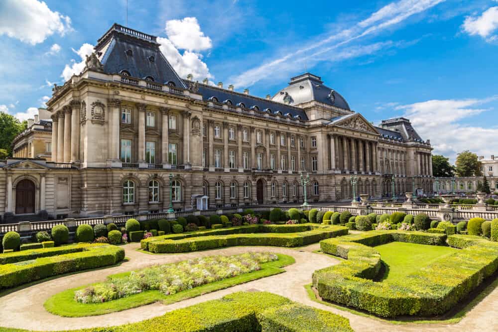 The Royal Palace in Brussels in a beautiful summer day