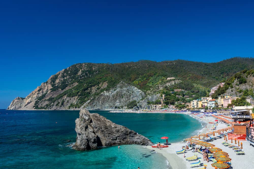 Monterosso al Mare, Italy - Monterosso al Mare is a town in the province of La Spezia. It is one of the five villages in Cinque Terre. It is located at the center of a small natural gulf, protected by a small artificial reef.