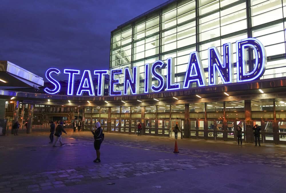 The Staten Island Ferry Terminal in Manhattan - South Ferry