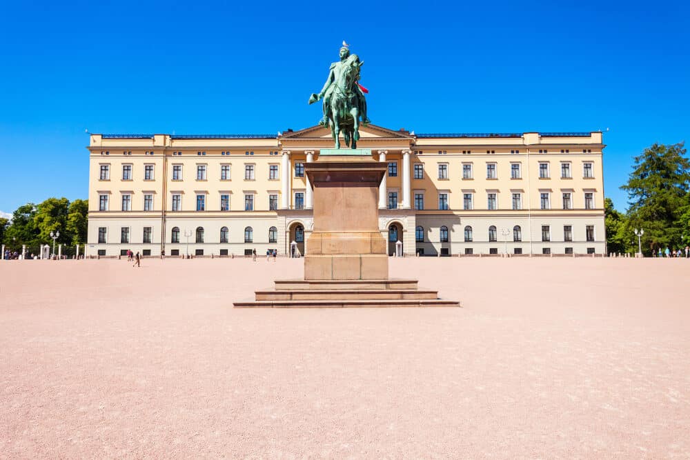 Royal Palace in Oslo, Norway. Royal Palace is the official residence of the present Norwegian monarch.