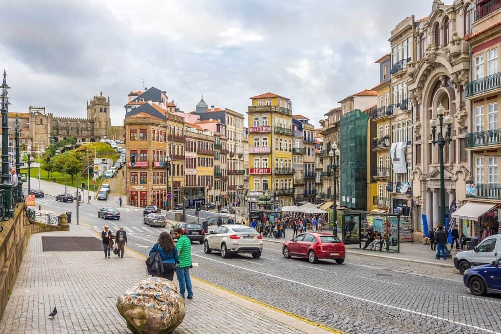 PORTO,PORTUGAL - In the streets of Porto. Porto is one of the oldest European centers and its historical core was proclaimed a World Heritage Site by UNESCO in 1996.