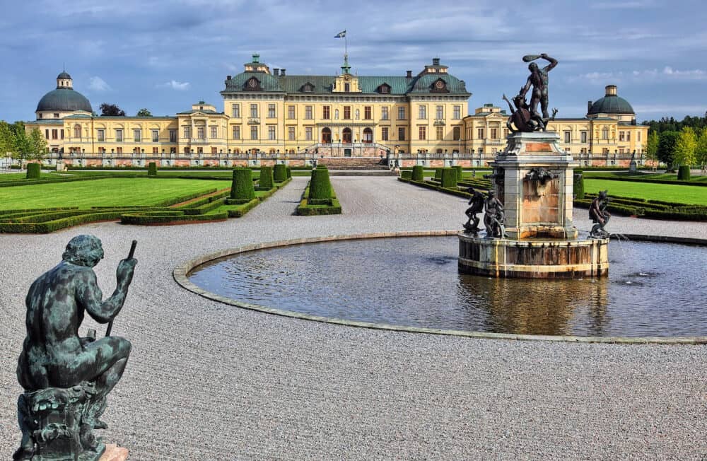 Photo of Drottningholm castle in Sweden at summer